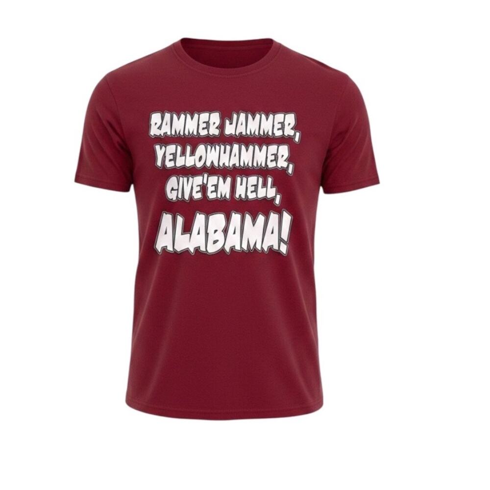Delta Pro Weight Alabama Crimson Tide Rammer Jammer t-shirt medium